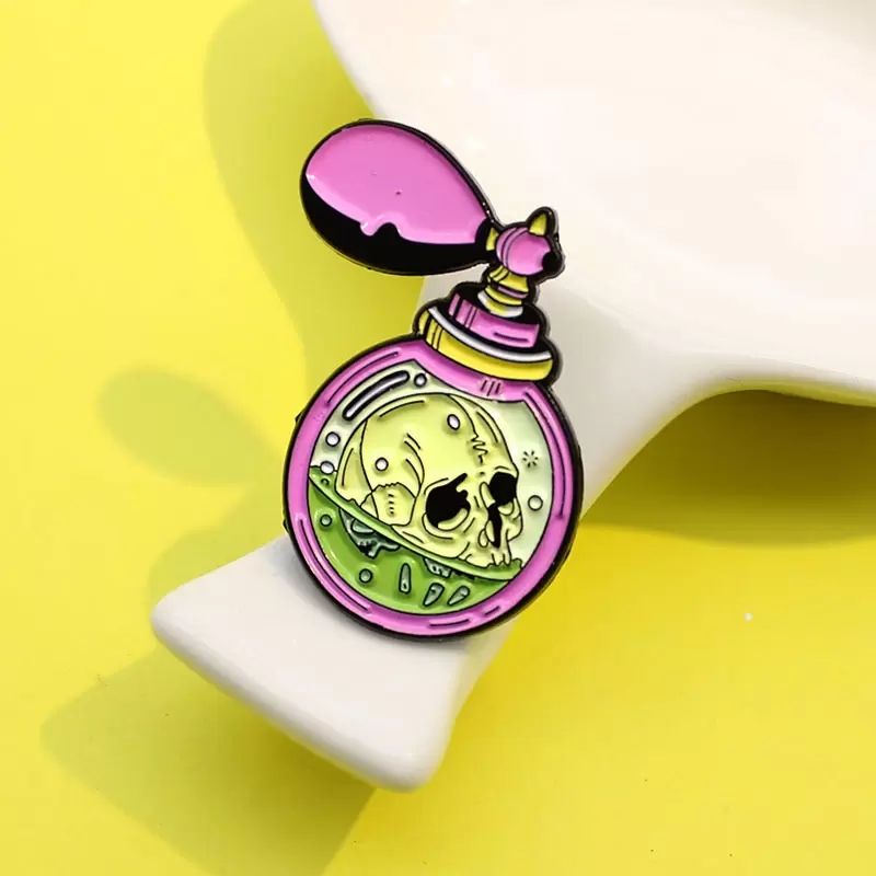 Fashion Witch Potion Bottle Enamel Pins Cartoon Magic Skeleton Perfume Brooches Dark Gothic Jewelry Mysterious Gifts Lapel Backpack Badge, As picture
Fashion Witch Potion Bottle Enamel Pins Cartoon Magic Skeleton Perfume Brooches Dark Gothic Jewelry Mysterious Gifts Lapel Backpack Badge, As picture