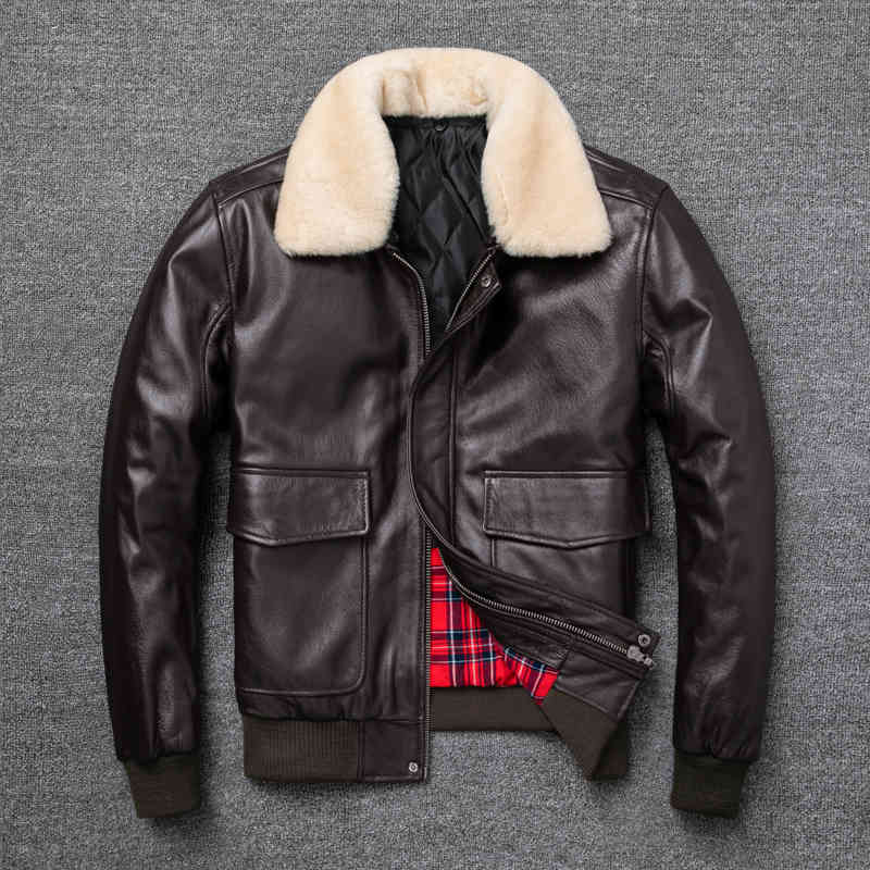air force flight fur collar genuine layer leather men black and brown cow coat winter bomber et
air force flight fur collar genuine layer leather men black and brown cow coat winter bomber et