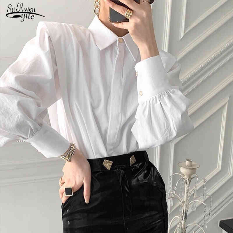 Spring Summer Blouses Chic Vintage Minimalist Loose White Shirts for Women Turn-down Collar Solid Female Tops 12872 210521, Black
Spring Summer Blouses Chic Vintage Minimalist Loose White Shirts for Women Turn-down Collar Solid Female Tops 12872 210521, Black