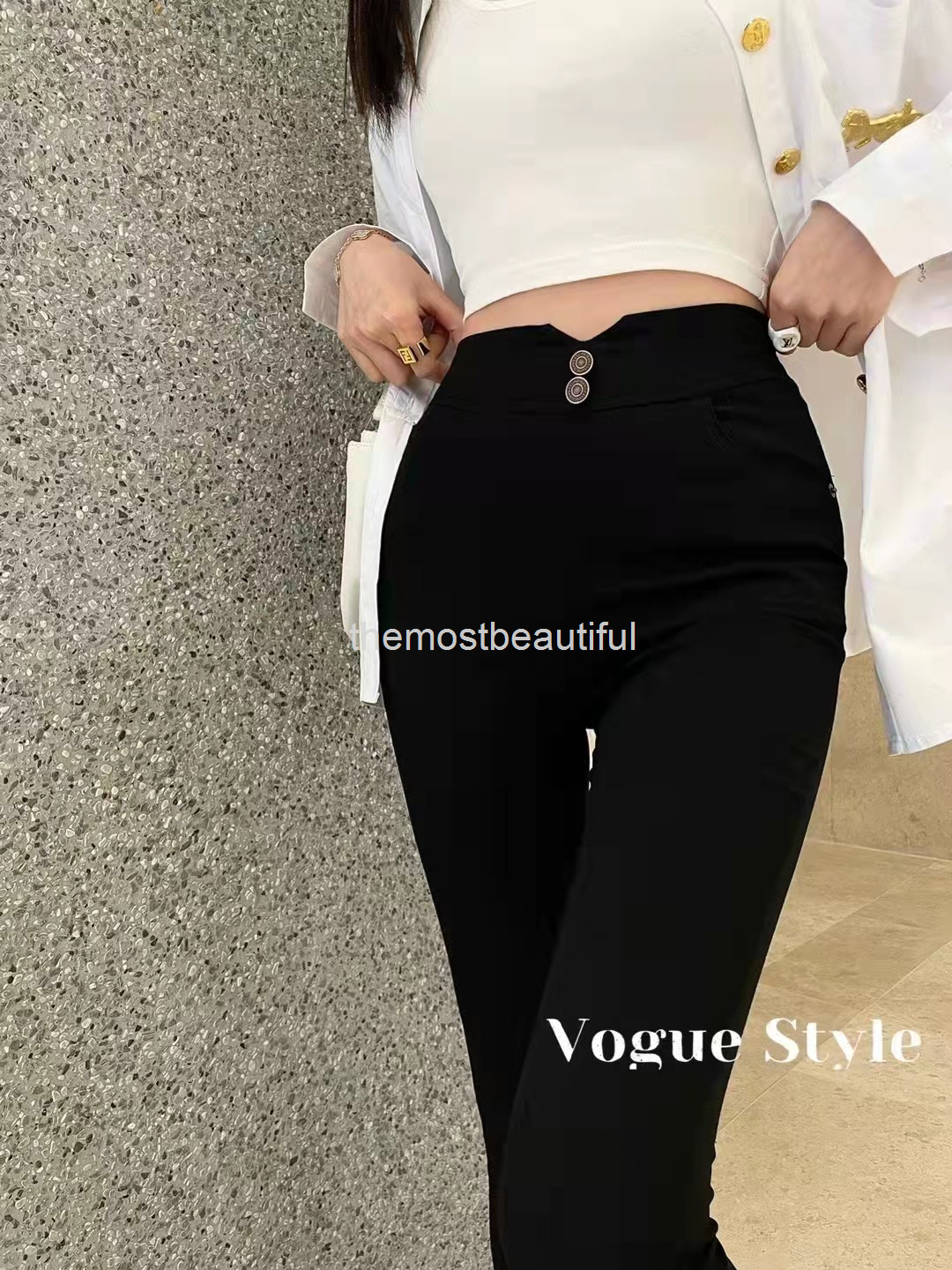 Women's Pants & Capris CE home rubber band letter slim high waist casual pants women's spring black versatile elastic Leggings
Women's Pants & Capris CE home rubber band letter slim high waist casual pants women's spring black versatile elastic Leggings