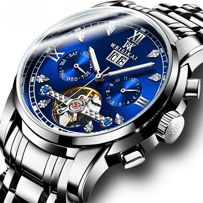 Swiss Luxury Men's Watches Big Flywheel Automatic Mechanical Luminous Waterproof Multifunctional Wristwatches Online, Slivery;brown
Swiss Luxury Men's Watches Big Flywheel Automatic Mechanical Luminous Waterproof Multifunctional Wristwatches Online, Slivery;brown