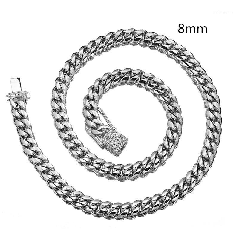 8mm Cool Fashion 316L Stainless Steel Curb Cuban Link Chain Necklace & Bracelet Jewelry Gift 7-40inch Chains, Silver
8mm Cool Fashion 316L Stainless Steel Curb Cuban Link Chain Necklace & Bracelet Jewelry Gift 7-40inch Chains, Silver