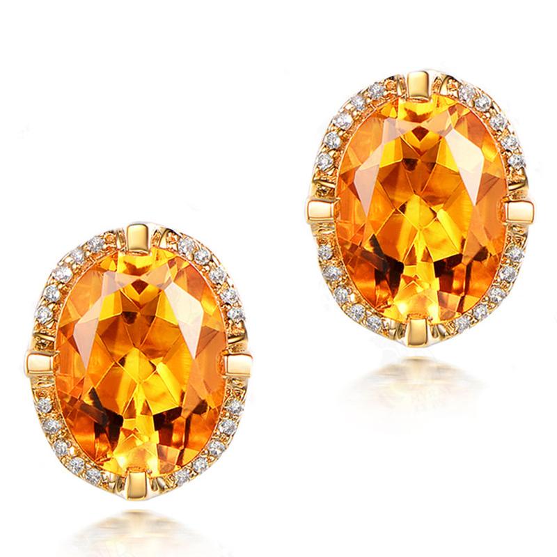 Stud Chic Oval Yellow Crystal Citrine Gemstones Diamond Small Earrings For Women 18k Gold Filled Fine Jewelry Trendy Accessories, Golden;silver
Stud Chic Oval Yellow Crystal Citrine Gemstones Diamond Small Earrings For Women 18k Gold Filled Fine Jewelry Trendy Accessories, Golden;silver