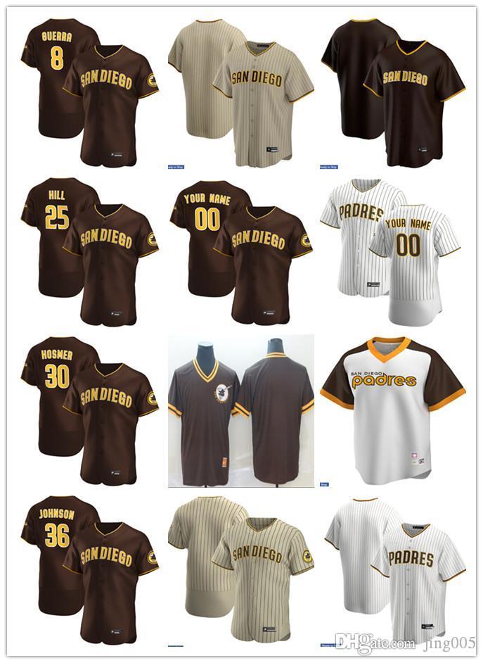 Men Women Youth 8 Javy Guerra 25 Tim Hill 30 Eric Hosmer 36 Pierce Johnson Custom Baseball Jersey Blank brown white beige, Blue;black
Men Women Youth 8 Javy Guerra 25 Tim Hill 30 Eric Hosmer 36 Pierce Johnson Custom Baseball Jersey Blank brown white beige, Blue;black