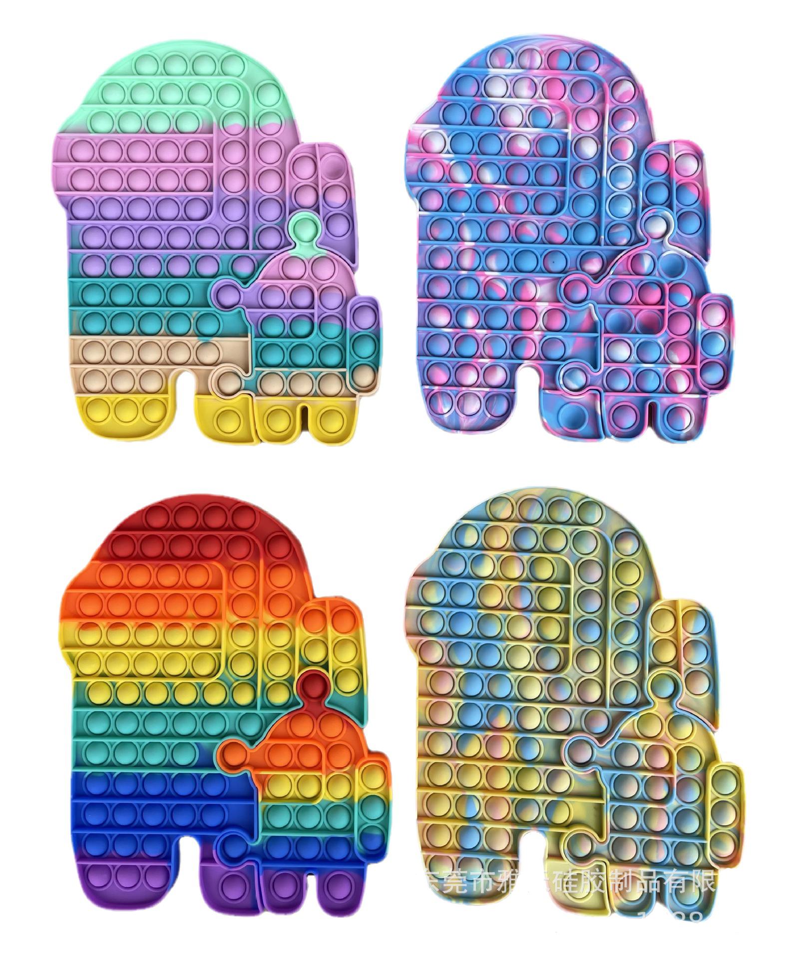 30cm Rainbow Silicone Fidget Toys Pop puzzle Antistress Big Size Kids Adults Push Bubble Sensory Stress Reliever Decompression Toy
30cm Rainbow Silicone Fidget Toys Pop puzzle Antistress Big Size Kids Adults Push Bubble Sensory Stress Reliever Decompression Toy