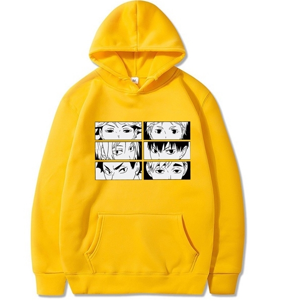 Men Women hoodie Kawaii Haikyuu sweatshirt long sleeve Anime Manga pullover tops Y0809