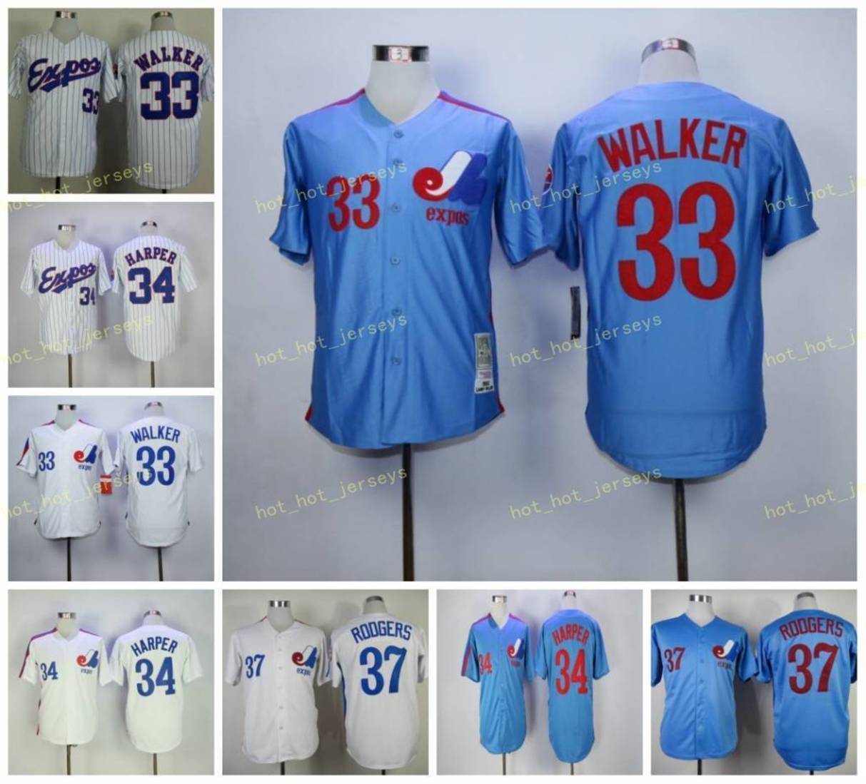 Retired 33# WALKER Baseball Jersey 34# HARPER 37# RODGERS Vintage Retro Cooperstown Mesh Stitched Pullover, Men
Retired 33# WALKER Baseball Jersey 34# HARPER 37# RODGERS Vintage Retro Cooperstown Mesh Stitched Pullover, Men