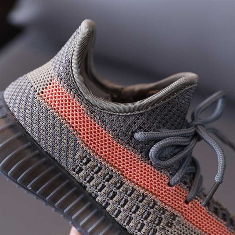 AOGT Autumn Children Shoes Boys Girls Sport Fashion Breathable Knitting Soft Bottom Non-Slip Kids Sneakers T21149 210913