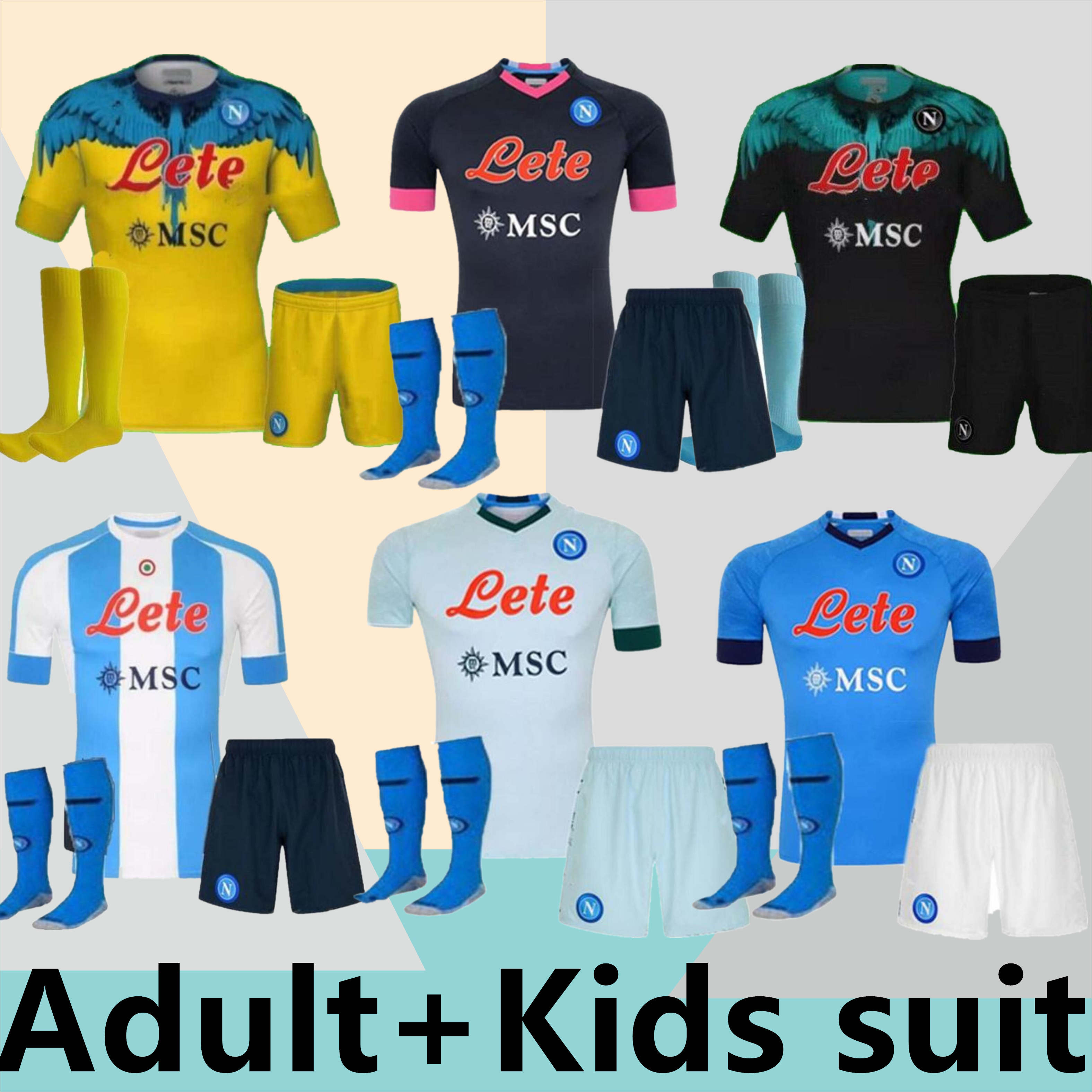 men+kids INSIGNE napoli soccer jersey Naples kits 20 21 22 ZIELINSKI Maradona MERTENS CALLEJON PLAYER RPG football shirts Adults child sets uniform, Black;yellow
men+kids INSIGNE napoli soccer jersey Naples kits 20 21 22 ZIELINSKI Maradona MERTENS CALLEJON PLAYER RPG football shirts Adults child sets uniform, Black;yellow