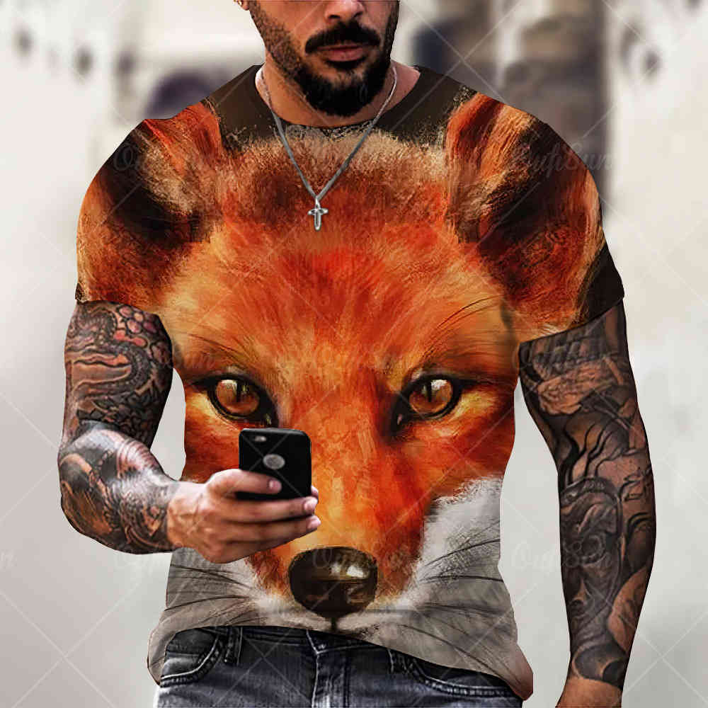 2021 summer t-shirt trend new animal digital print men's loose short sve sports 3d t-shirtxf67, White;black
2021 summer t-shirt trend new animal digital print men's loose short sve sports 3d t-shirtxf67, White;black