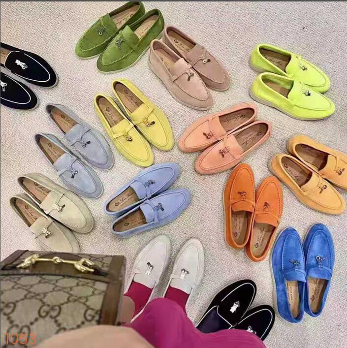 Suede Leather loro Mens dress shoes Luxury lock designer summer Walk Women party Flats Moccasin business shoe gift 34-46
Suede Leather loro Mens dress shoes Luxury lock designer summer Walk Women party Flats Moccasin business shoe gift 34-46