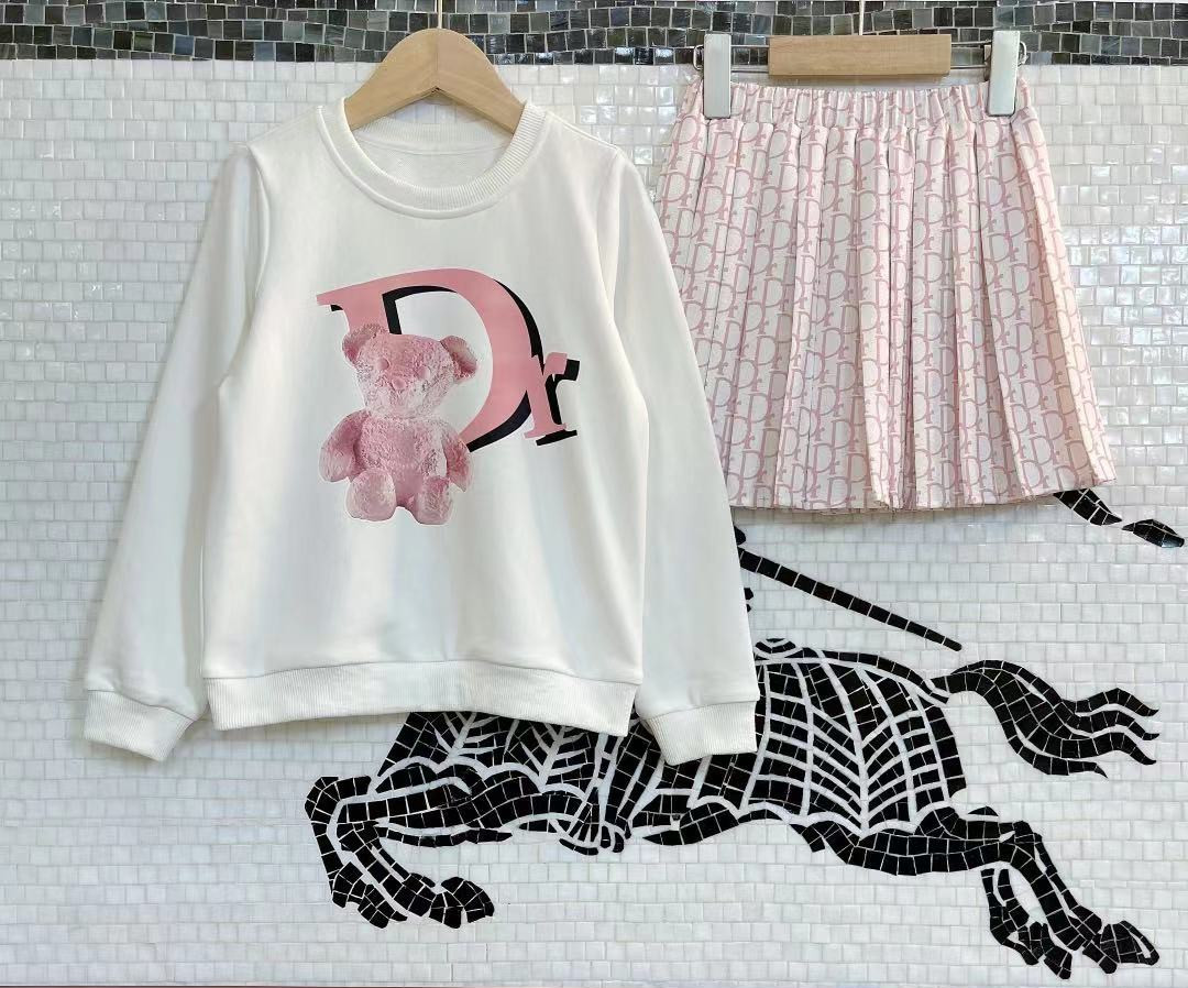 2021 new High-end baby clothing girls long sleeved suits autumn children western style European and American style skirt kids sets, Pink
2021 new High-end baby clothing girls long sleeved suits autumn children western style European and American style skirt kids sets, Pink