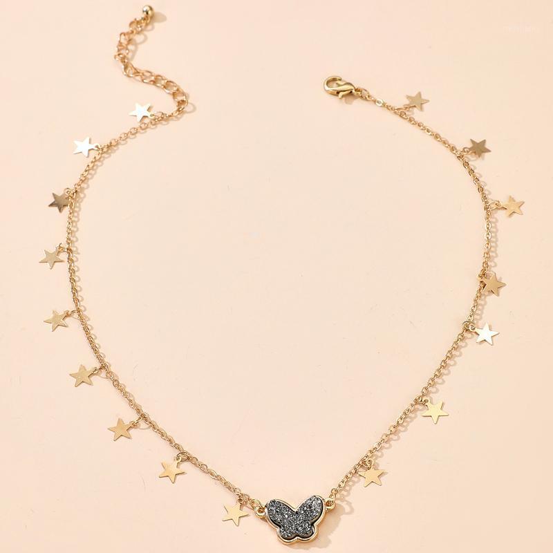 Chains Gold Color Star Jewelry Gift Charming Shiny Rhinestone Butterfly Chain Choker Necklace For Women Accessories 2021
Chains Gold Color Star Jewelry Gift Charming Shiny Rhinestone Butterfly Chain Choker Necklace For Women Accessories 2021