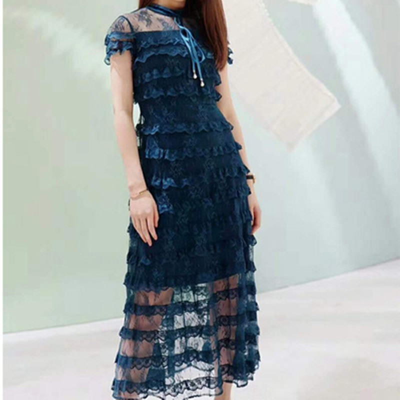 Fashion Runway Summer Women Dress Lace Cake Star Print Short Sleeve Female Party Robe Boho Sexy vestidos 210525, Picture color
Fashion Runway Summer Women Dress Lace Cake Star Print Short Sleeve Female Party Robe Boho Sexy vestidos 210525, Picture color