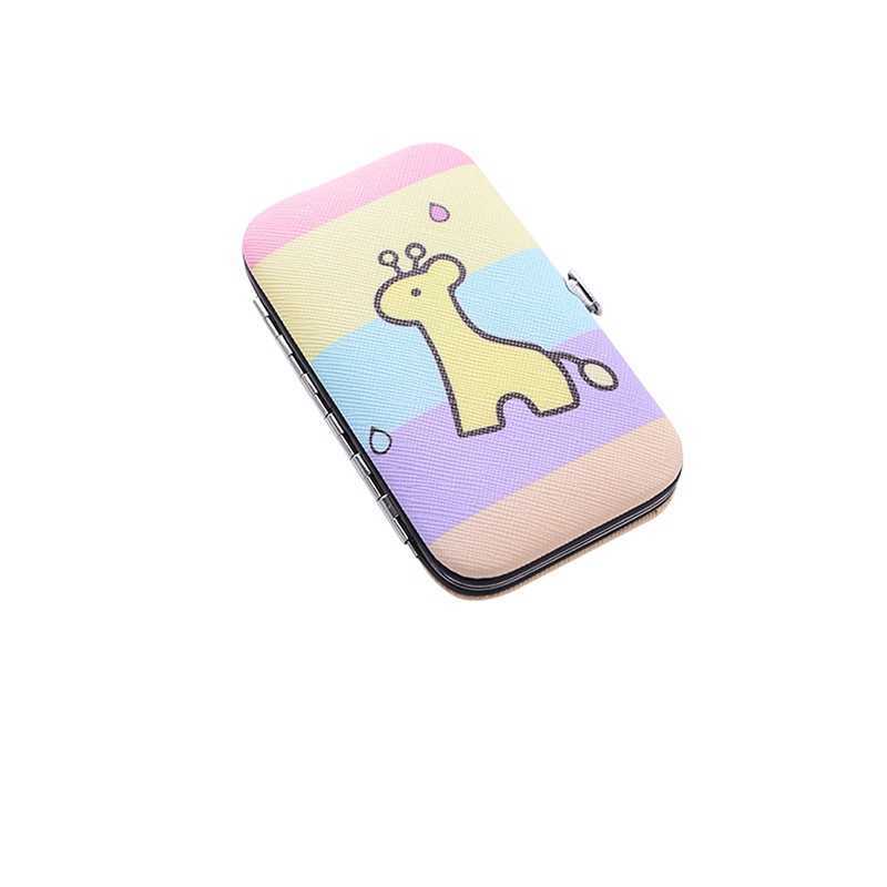 Cartoon Nail Manicure Set 7pcs/set Manicure Pedicure Clipper Kit Nail Art Care Cat Lion Make Up Beauty Accessories
