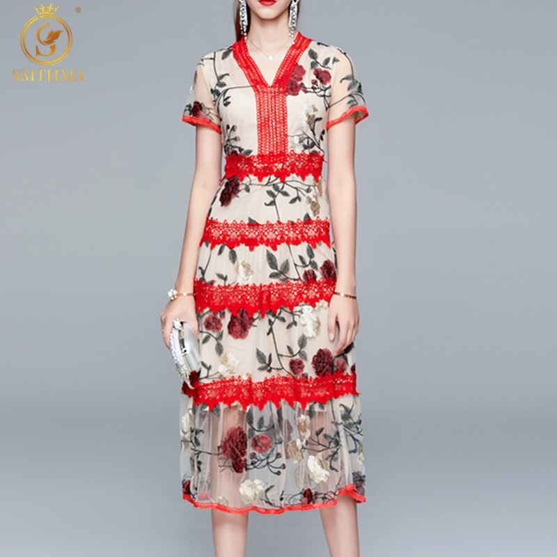 Fashion Women's Summer Dress Ladies Short Sleeve Lace Patchwork Embroidery Mesh Dresses Vestidos 210520, Photo color
Fashion Women's Summer Dress Ladies Short Sleeve Lace Patchwork Embroidery Mesh Dresses Vestidos 210520, Photo color