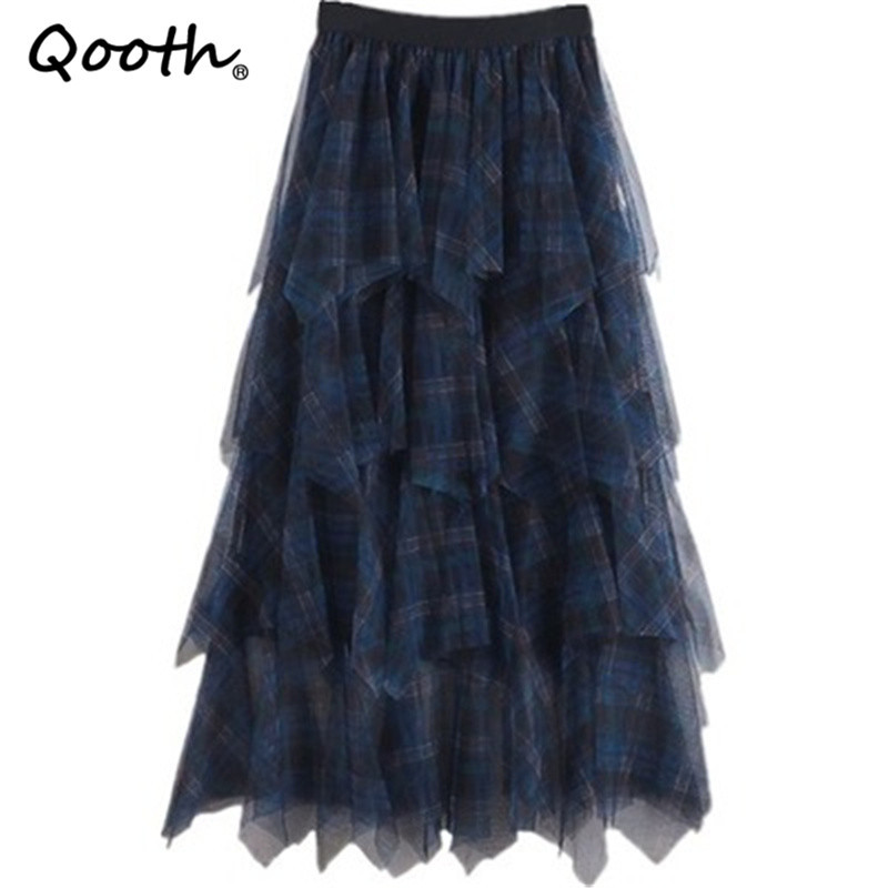 Qooth Irregular Mid-Length Multi-Layer Puffy Mesh Skirt Spring Summer High Waist Plaid Stitching Skirt Fairy Sweet Skirt QT701 210518, Black
Qooth Irregular Mid-Length Multi-Layer Puffy Mesh Skirt Spring Summer High Waist Plaid Stitching Skirt Fairy Sweet Skirt QT701 210518, Black