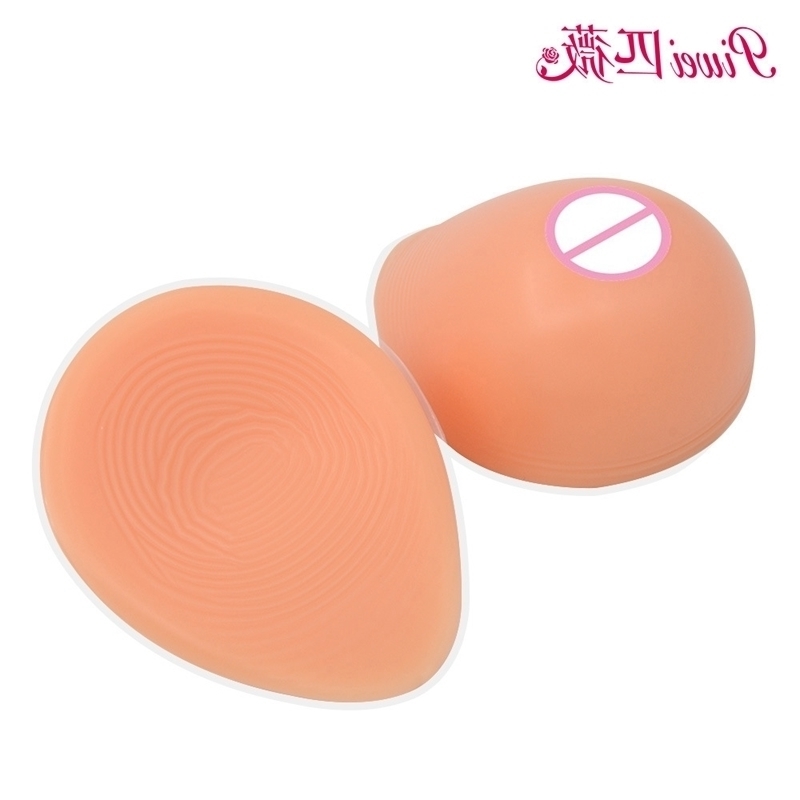 plump drop Piwei water concave bottom silicone cross dressing breast pad