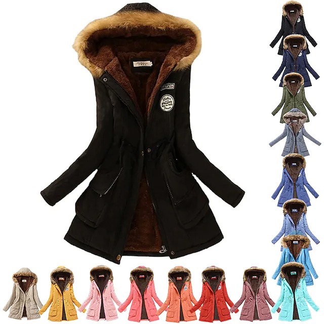Women' Hoodie Jacket Coat Winter Thermal Warm Windproof Breathable Wear Resistance Coat Top Long Coat Fur Collar Hooded Jacket Slim Parka Outwear, Purple
Women' Hoodie Jacket Coat Winter Thermal Warm Windproof Breathable Wear Resistance Coat Top Long Coat Fur Collar Hooded Jacket Slim Parka Outwear, Purple