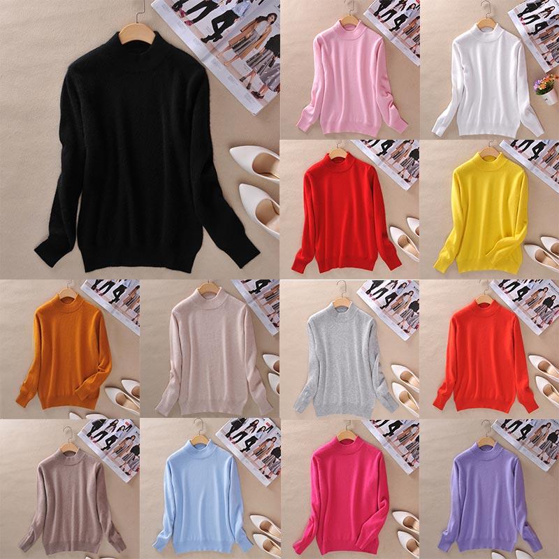 Women's Sweaters Winter Cashmere Blended O-Neck Knitted Turtleneck Long Sleeve Solid Color Sweater Pullovers Female Top Autumn Warm Women, Violet
Women's Sweaters Winter Cashmere Blended O-Neck Knitted Turtleneck Long Sleeve Solid Color Sweater Pullovers Female Top Autumn Warm Women, Violet