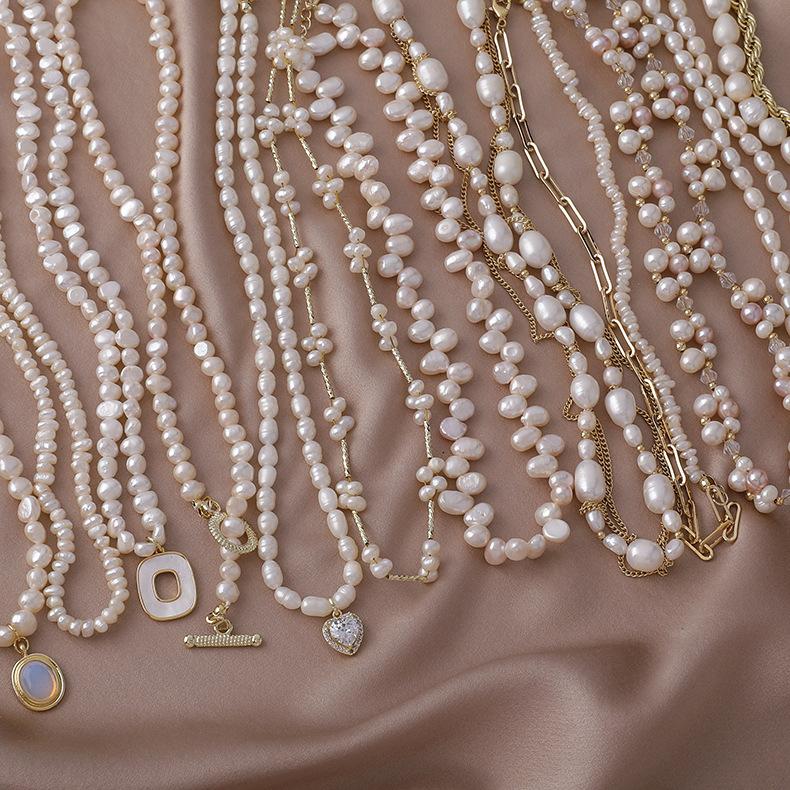 Chains Luxury Pearl Necklace For Women Trendy Elegant Asymmetry Chain Pendant Nekclace Smooth Heart Bride Jewelry Lover Gifts, Silver
Chains Luxury Pearl Necklace For Women Trendy Elegant Asymmetry Chain Pendant Nekclace Smooth Heart Bride Jewelry Lover Gifts, Silver