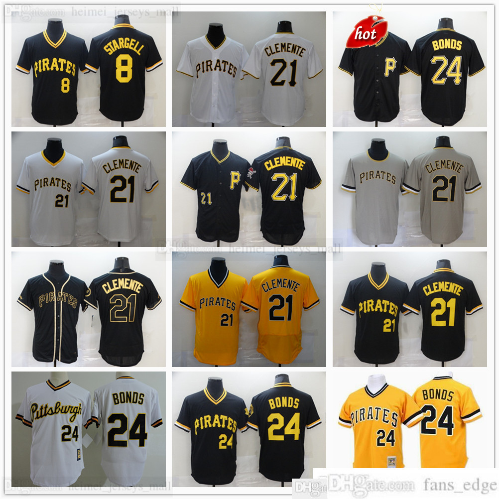 2022 Baseball Jerseys 21 Roberto Clemente 8 Willie Stargell Jersey Black White Gold Blue Yellow 24 Barry Bonds Top Quality Stitched Man Size S-XXXL, Same as picture
2022 Baseball Jerseys 21 Roberto Clemente 8 Willie Stargell Jersey Black White Gold Blue Yellow 24 Barry Bonds Top Quality Stitched Man Size S-XXXL, Same as picture