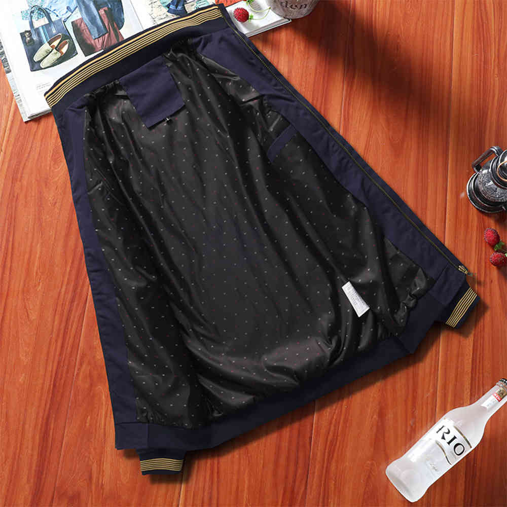 Spring Autumn Men's Bomber Jackets Casual Male Outwear Windbreaker Stand Collar Jacket Mens Baseball Slim Coats JK19103 210518