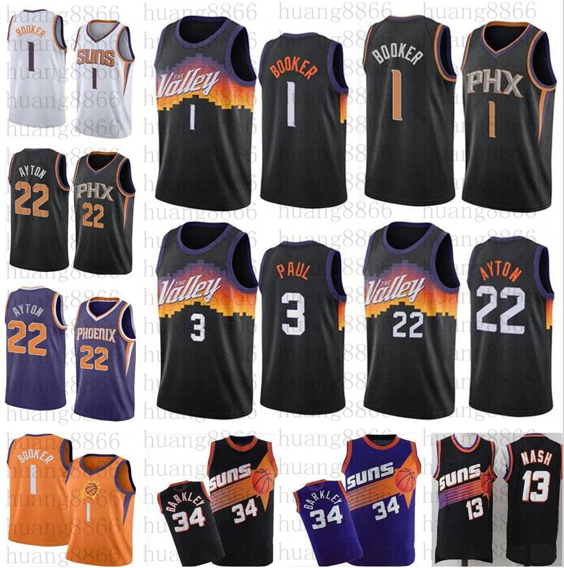 2021 Devin 1 Booker Chris Steve 13 Nash 3 Paul Charles 34 Barkley Valley Jersey, Black;red
2021 Devin 1 Booker Chris Steve 13 Nash 3 Paul Charles 34 Barkley Valley Jersey, Black;red
