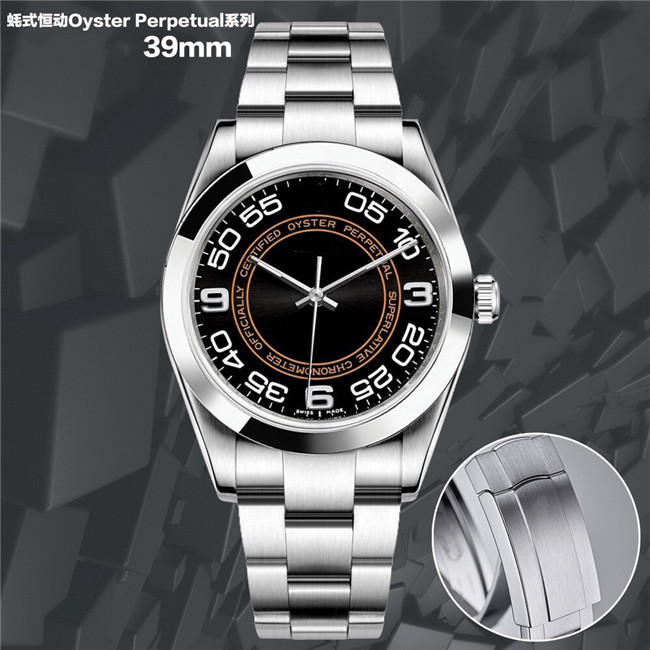 NR products a man's watch size 39mm oyster type constant action fine steel dial equipped with ETA2836 automatic mechanical movement vibratio, Slivery;brown
NR products a man's watch size 39mm oyster type constant action fine steel dial equipped with ETA2836 automatic mechanical movement vibratio, Slivery;brown