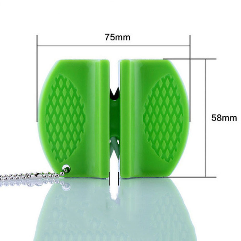 Portable quick knife sharpener - double headed mini outdoor - butterfly double headed Perfect for sharpening various knives