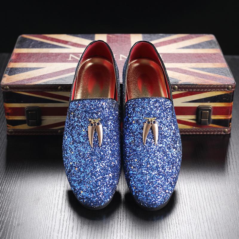 Dress Shoes Men Leather With Mixed Colors Shining Rhinestone Luxurious Brand Party And Wedding Men's Loafers Male Flats, White
Dress Shoes Men Leather With Mixed Colors Shining Rhinestone Luxurious Brand Party And Wedding Men's Loafers Male Flats, White