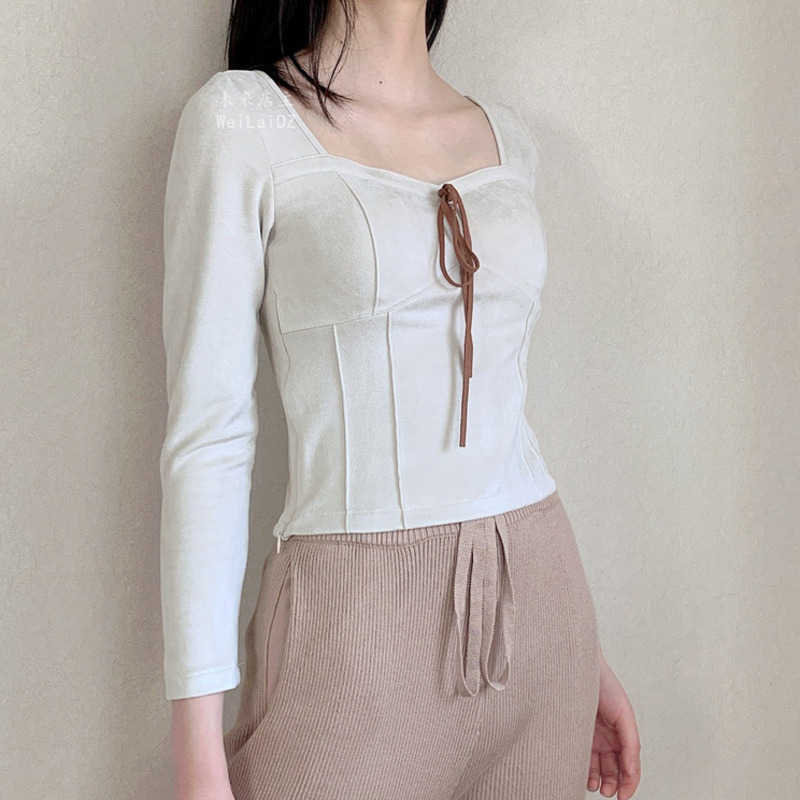 WOMENGAGA Autumn Summer Top Pink Women' Slim Sexy Corduroy Short V-neck Bottom Tops Long Sleeve T-Shirt Korean CG39 210603
WOMENGAGA Autumn Summer Top Pink Women' Slim Sexy Corduroy Short V-neck Bottom Tops Long Sleeve T-Shirt Korean CG39 210603