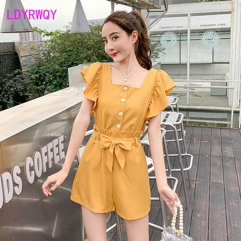 Two-piece female French summer dress Korean short jacket + loose shorts suit Knee-Length 210603, Yellow
Two-piece female French summer dress Korean short jacket + loose shorts suit Knee-Length 210603, Yellow