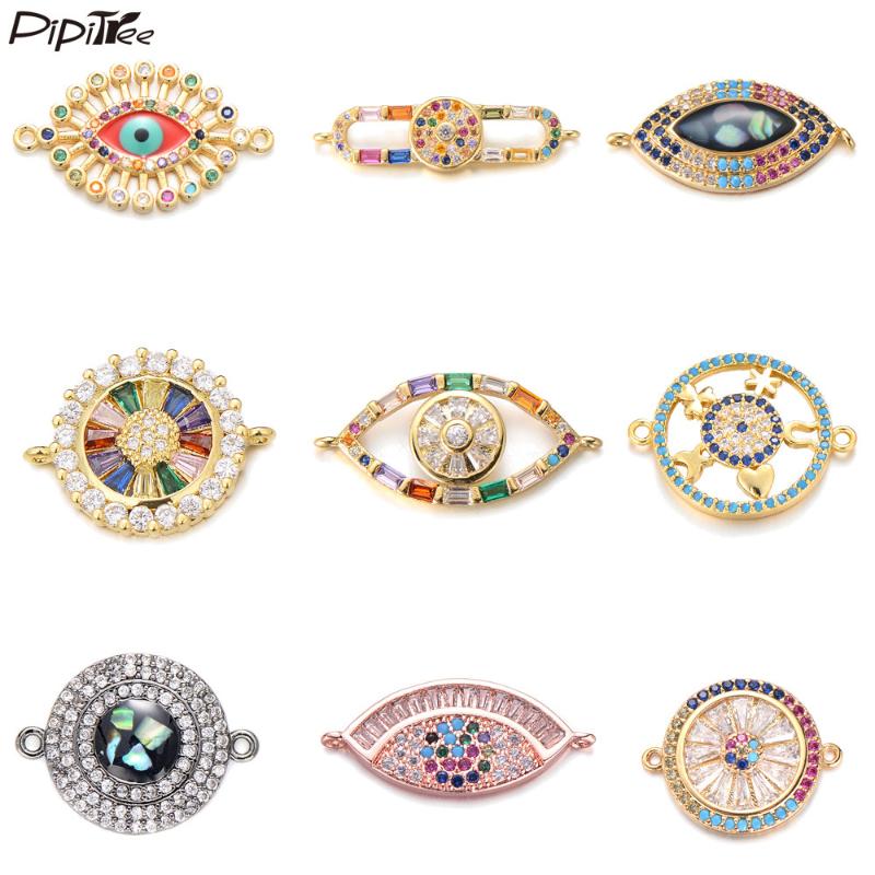 Charms Pipitree Shiny Hollow Round Copper Big Evil Eye For Bracelet Making Trendy Sun Design Colorful Cubic Zirconia Pendant DIY, Bronze;silver
Charms Pipitree Shiny Hollow Round Copper Big Evil Eye For Bracelet Making Trendy Sun Design Colorful Cubic Zirconia Pendant DIY, Bronze;silver