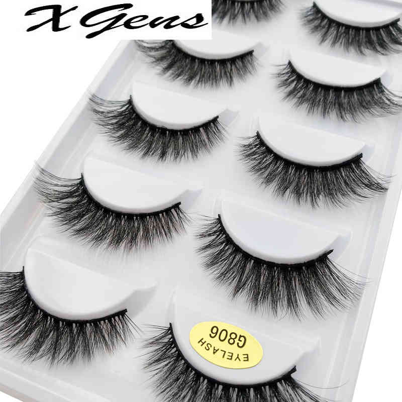 5 pairs 100% Real Fake Mink Eyelashes 3D Natural False Eyelashes 3d Mink Lashes Soft Eyelash Extension Makeup Kit Cilios G806
5 pairs 100% Real Fake Mink Eyelashes 3D Natural False Eyelashes 3d Mink Lashes Soft Eyelash Extension Makeup Kit Cilios G806