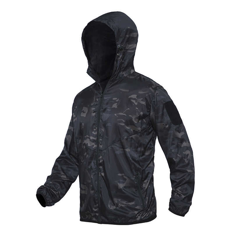 Men' Summer Waterproof Tactical Jacket Breathable Thin Raincoat Military Thin Windbreaker Army Skin Jacket Plus Size 3XL X0621, Cp 
Men' Summer Waterproof Tactical Jacket Breathable Thin Raincoat Military Thin Windbreaker Army Skin Jacket Plus Size 3XL X0621, Cp
