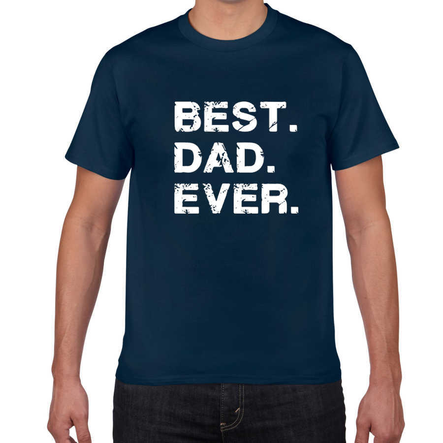 Dad Ever. Funny Father's Day Holiday T Shirts Men gift to father 100% Cotton Mens T-Shirt funny cool tops tee men clothes 210629