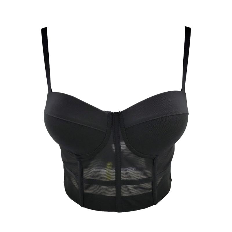 Women's Tanks & Camis Sexy Bustier Tops Bra Fashion Mesh Push Up Bralet Crop Top For Women 2021 Solid Summer Plus Size Vest Sleeveless Blusa, White
Women's Tanks & Camis Sexy Bustier Tops Bra Fashion Mesh Push Up Bralet Crop Top For Women 2021 Solid Summer Plus Size Vest Sleeveless Blusa, White