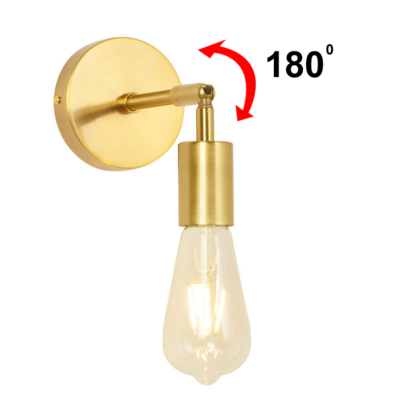 LED Vintage Wall lights 110V 220V E27 Metal Wall Lamps Home Decor Simple Single Swing Wall Lamp Retro Rustic Light Fixtures Lighting ing