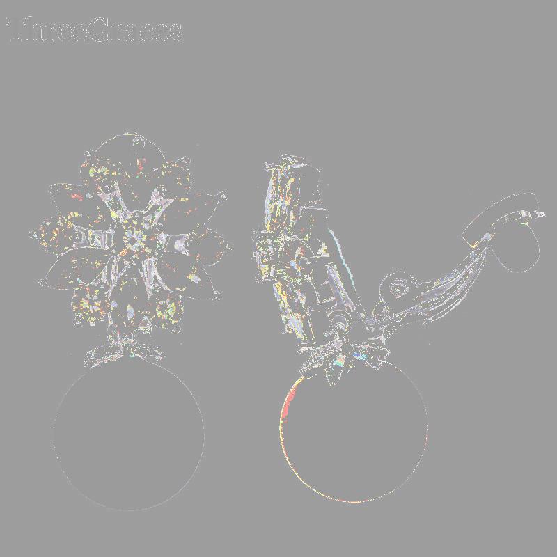 Clip-on & Screw Back ThreeGraces Gorgeous White Cubic Zirconia Stone Snowflake Pearl No Hole Ear Clip Earrings Without Piercing For Women ER, Silver
Clip-on & Screw Back ThreeGraces Gorgeous White Cubic Zirconia Stone Snowflake Pearl No Hole Ear Clip Earrings Without Piercing For Women ER, Silver