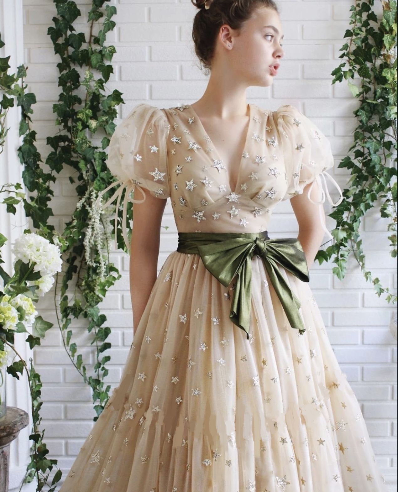 Women Dress Short Sleeve Sequined Vintage V Neck Lantern Maxi es High Waist Big Swings Long es 210513