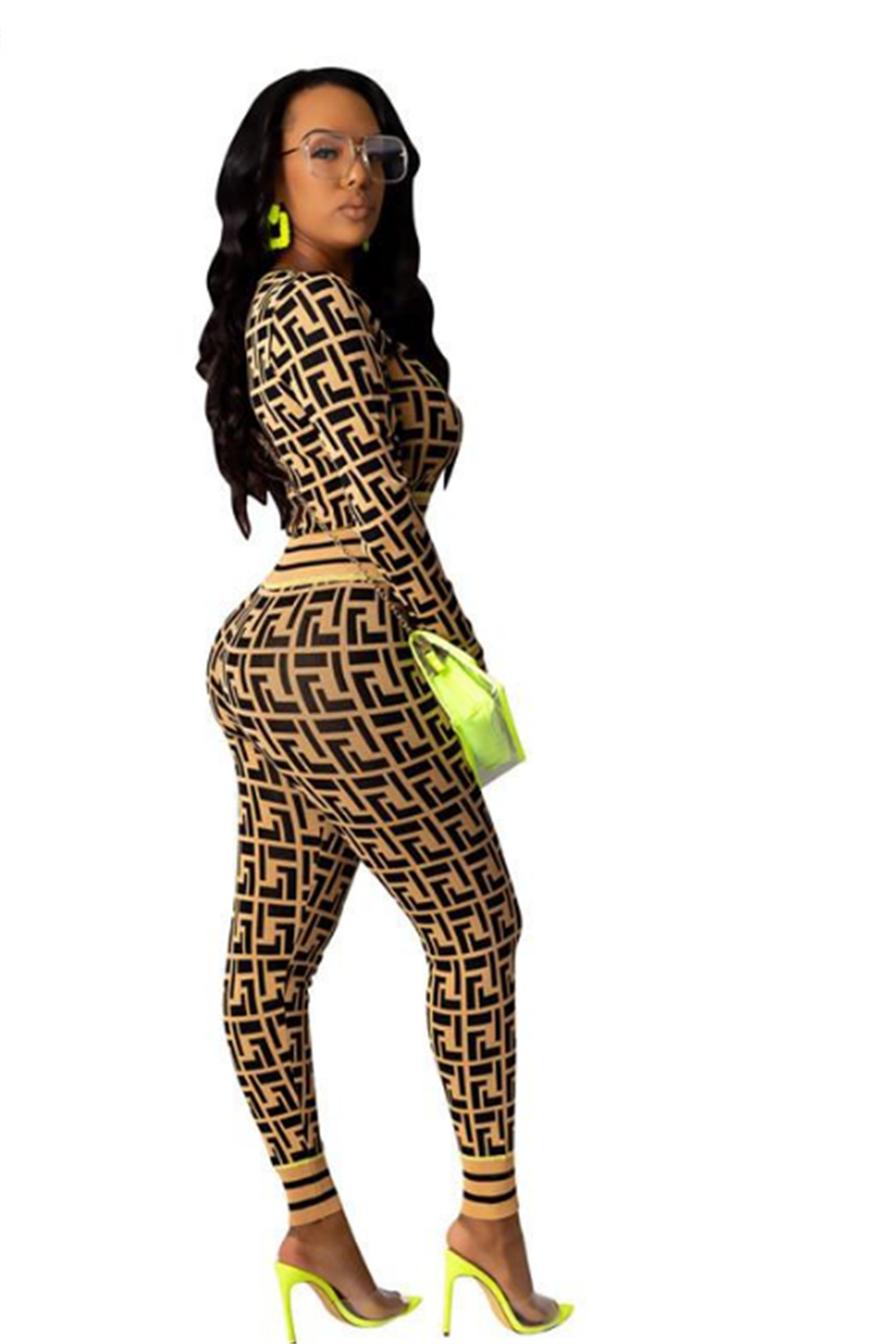 Fashion Women Tracksuits Two Piece Sets Sporting suit Female Hoodies Shirts Long Pants 2 PCS letter Printed Tracksuit Brand Womens Sports Clothing, Khaki
Fashion Women Tracksuits Two Piece Sets Sporting suit Female Hoodies Shirts Long Pants 2 PCS letter Printed Tracksuit Brand Womens Sports Clothing, Khaki
