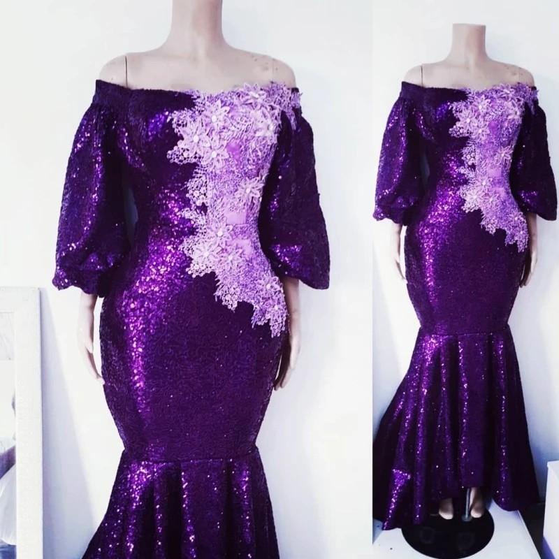 Sparkly Purple Mermaid South Prom Cocktail Dresses 2022 Poet Long Sleeves Off Shoulders Lace Ruched Beaded Sequins Bridesmaid Evening Formal Gowns, Gray
Sparkly Purple Mermaid South Prom Cocktail Dresses 2022 Poet Long Sleeves Off Shoulders Lace Ruched Beaded Sequins Bridesmaid Evening Formal Gowns, Gray