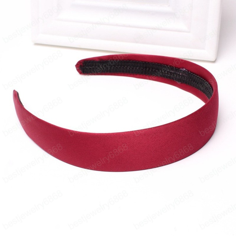 Women Hair Band Solid Color Headband Vintage Female Head Hoop Hai Bezel Hair Accessories Ladies Simplicity No Slip Headwear