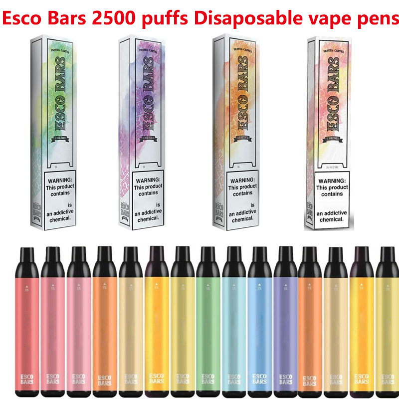 ESCO BARS 2500 Puffs Disposable Pod E Cigarette With 1000mAh Battery 6ml Pre-Filled Cartridge Mesh Coil Smoking Vape Pen Kit
ESCO BARS 2500 Puffs Disposable Pod E Cigarette With 1000mAh Battery 6ml Pre-Filled Cartridge Mesh Coil Smoking Vape Pen Kit