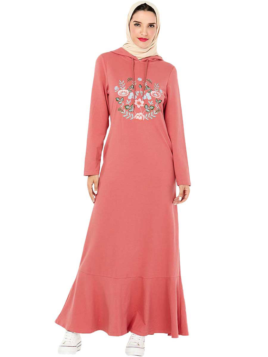 Muslim Trasuit Hoddies Maxi Dress Women Print Floral Jogging Sports Hooded Long Dress Side Poets Musulman Islamic Clothing
Muslim Trasuit Hoddies Maxi Dress Women Print Floral Jogging Sports Hooded Long Dress Side Poets Musulman Islamic Clothing