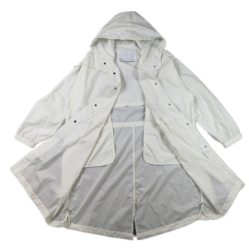 Summer solid color men's mid long breathable coat fashion lightweight sunscreen windbreaker quick dry outdoor casual jacket, White
Summer solid color men's mid long breathable coat fashion lightweight sunscreen windbreaker quick dry outdoor casual jacket, White