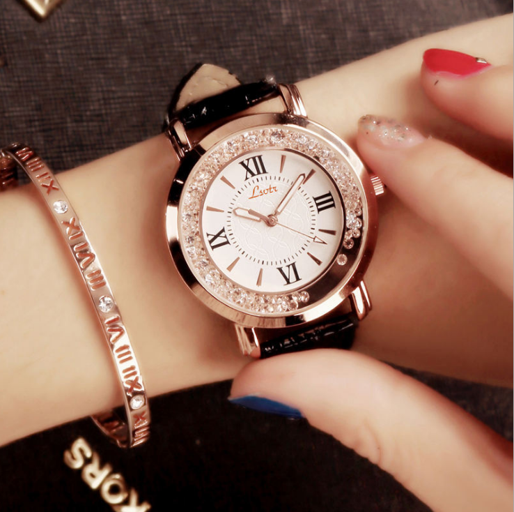 LSVTR Special Flowing Diamond Shiny Womens Watch Quartz Ladies Watches Colourful Leather Strap Student Wristwatches Delicate Gift, Slivery;brown
LSVTR Special Flowing Diamond Shiny Womens Watch Quartz Ladies Watches Colourful Leather Strap Student Wristwatches Delicate Gift, Slivery;brown