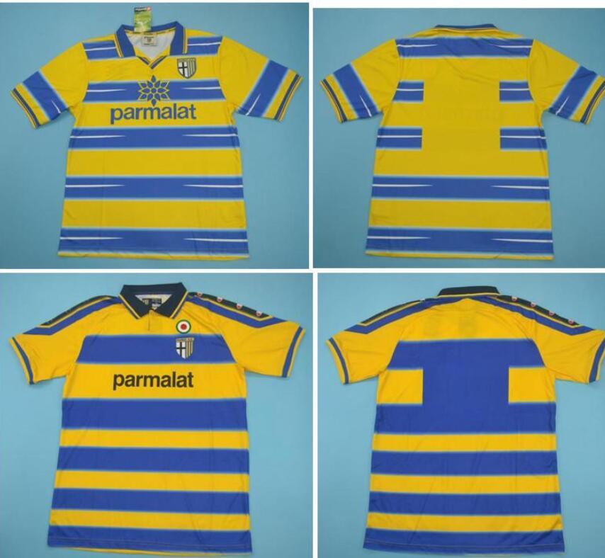 1998 1999 2000 Parma Retro soccer Jersey 98 99 00 FUSER 8 BAGGIO 9 CRESPO 10 ORTEGA 11 AMOROSO F CANNAVARO Football shirt calcio, Black;yellow
1998 1999 2000 Parma Retro soccer Jersey 98 99 00 FUSER 8 BAGGIO 9 CRESPO 10 ORTEGA 11 AMOROSO F CANNAVARO Football shirt calcio, Black;yellow