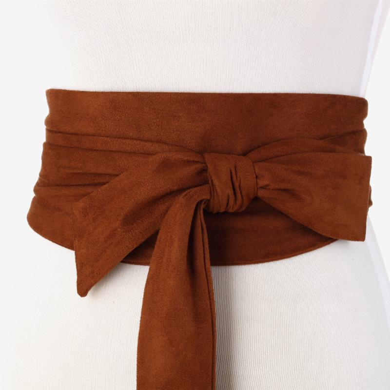 Belts Suede For Women Corset Camel Autumn Winter Soft Waist Female Comfortable Waistband Solid Bow Tie Wide, Black;brown
Belts Suede For Women Corset Camel Autumn Winter Soft Waist Female Comfortable Waistband Solid Bow Tie Wide, Black;brown